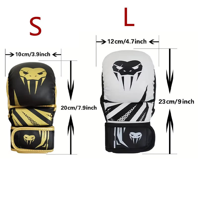 Professional MMA Half-Finger Fighting Boxing Gloves Thickened Sanda Free Fighting Mixed Martial Arts Training Gloves